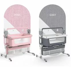 Unbranded Berceau électrique Pour Nouveau-né, 3 Minuteries 5 Modes De Balançoire Berceau, Lit De Voyage De Chevet Réglable En Hauteur