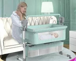 Unbranded Berceau électrique Pour Nouveau-né, 3 Minuteries 5 Modes De Balançoire Berceau, Lit De Voyage De Chevet Réglable En Hauteur -Promos Poussettes Boutique 337012432 max