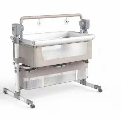 Unbranded Berceau électrique Pour Nouveau-né, 3 Minuteries 5 Modes De Balançoire Berceau, Lit De Voyage De Chevet Réglable En Hauteur