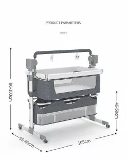 Unbranded Berceau électrique Pour Nouveau-né, 3 Minuteries 5 Modes De Balançoire Berceau, Lit De Voyage De Chevet Réglable En Hauteur -Promos Poussettes Boutique 613148279 max