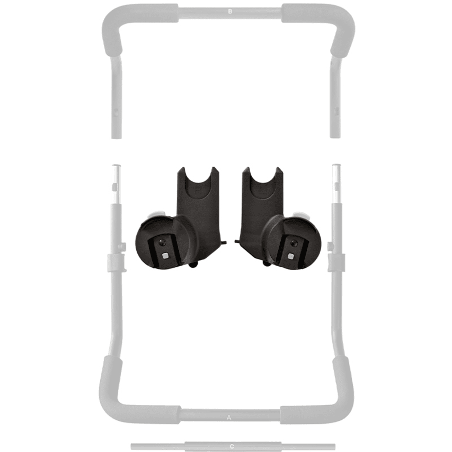 Baby Jogger Adaptateurs Cosy Cybex/Maxi Cosi/BeSafe Poussette City Select 2 Noir 3 Baby Jogger Adaptateurs Cosy Cybex/Maxi Cosi/BeSafe Poussette City Select 2 Noir
