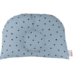 BabyDorm® Coussin Pour Poussette BuggyDorm Paulchen Bleu Clair Coeurs Bleus