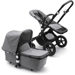 Bugaboo Poussette Cameleon 3 Plus Complète Black/grey Melange