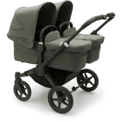 Bugaboo Poussette Double Côte à Côte Donkey 5 Twin Complète Black/Forest Green