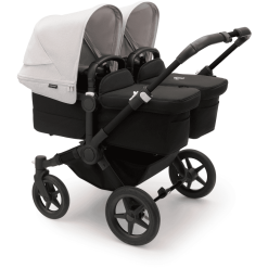 Bugaboo Poussette Double Côte à Côte Donkey 5 Twin Complète Black/Misty White