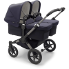Bugaboo Poussette Double Côte à Côte Donkey 5 Twin Complète Graphite/Dark Navy -Promos Poussettes Boutique bugaboo poussette double cote a cote donkey 5 twin complete graphite dark navy a414787