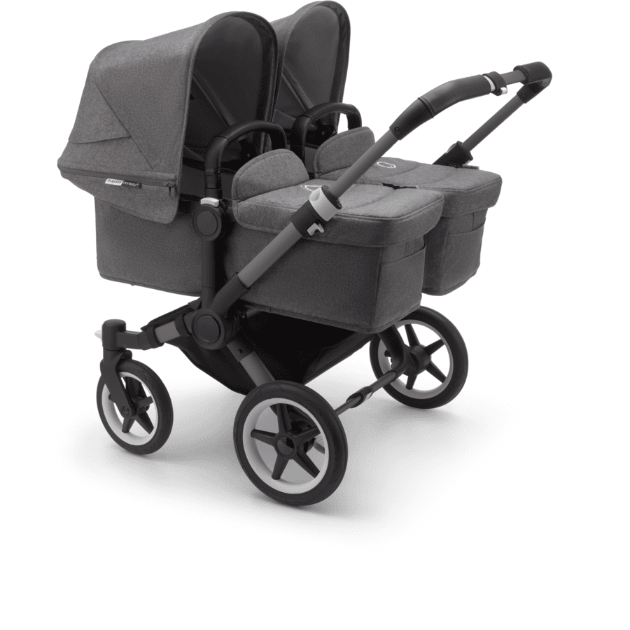 Bugaboo Poussette Double Côte à Côte Donkey 5 Twin Complète Graphite/Grey Melange 3 Bugaboo Poussette Double Côte à Côte Donkey 5 Twin Complète Graphite/Grey Melange