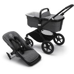 Bugaboo Poussette Duo Combinée 2en1 Basis Fox 3 Black/Grey Melange