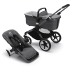 Bugaboo Poussette Duo Combinée 2en1 Basis Fox 3 Graphite/Grey Melange -Promos Poussettes Boutique bugaboo poussette duo combinee 2en1 basis fox 3 graphite grey melange a326118