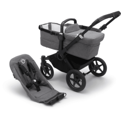 Bugaboo Poussette Duo Combinée 2en1 Donkey 5 Base Black/Grey Melange