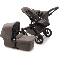 Bugaboo Poussette Duo Combinée 2en1 Donkey 5 Mineral Mono Complete Black/Taupe