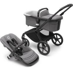 Bugaboo Poussette Duo Combinée 2en1 Fox 5 Base Black/Grey Melange