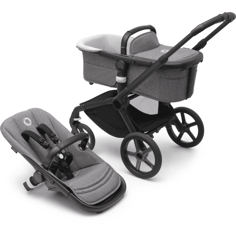 Bugaboo Poussette Duo Combinée 2en1 Fox 5 Base Black/Grey Melange 3 Bugaboo Poussette Duo Combinée 2en1 Fox 5 Base Black/Grey Melange