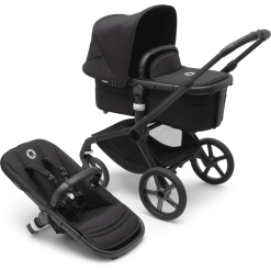Bugaboo Poussette Duo Combinée 2en1 Fox 5 Siège Black/Midnight Black