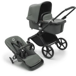 Bugaboo Poussette Duo Combinée 2en1 Fox Cub Siège Black/Forest Green