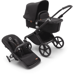Bugaboo Poussette Duo Combinée 2en1 Fox Cub Siège Black/Midnight Black