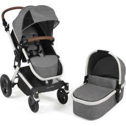 CHIC 4 BABY Poussette Duo Combinée 2en1 PASSO Melange Gris