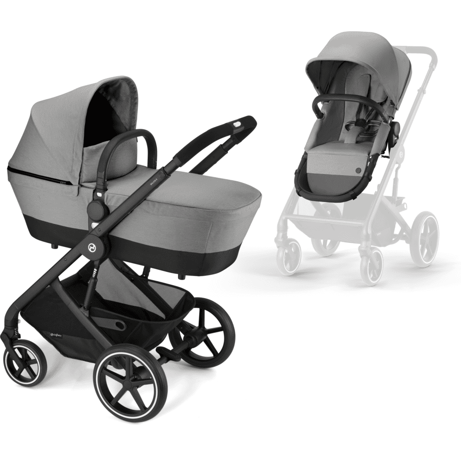 Cybex GOLD Poussette Duo Combinée 2en1 Balios S Black Dove Grey 3 Cybex GOLD Poussette Duo Combinée 2en1 Balios S Black Dove Grey