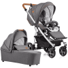 GESSLEIN Poussette Duo Combinée 2en1 F4 Air+, Mélange Gris/étoiles -Promos Poussettes Boutique gesslein poussette duo combinee 2en1 f4 air melange gris etoiles a379732