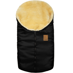 Heitmann Chancelière De Poussette Ourson Polaire Agneau Noir