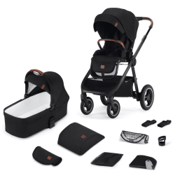 Kinderkraft Poussette Duo Combinée 2en1 EVERYDAY Black
