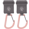 LÄSSIG Mousquetons Pour Poussette Gris Lot De 2 -Promos Poussettes Boutique laessig mousquetons pour poussette gris lot de 2 a388593