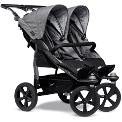 Tfk Poussette Double Côte à Côte Duo Ecco Premium Gris