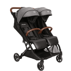 X-lander Poussette Double Côte à Côte X-Double Double Grey